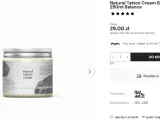 Natural Tattoo Cream Bio Wazelina 250ml Balance – idealna wazelina na tatuaż, która dba o skórę podczas i po zabiegu.